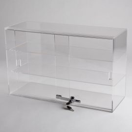 Acrylic 2 Shelf Counter Top Display Case