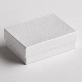White Swirl Earring Boxes