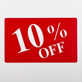 10% Off Sign