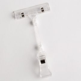 SIGN CLIP-CLEAR PLASTIC