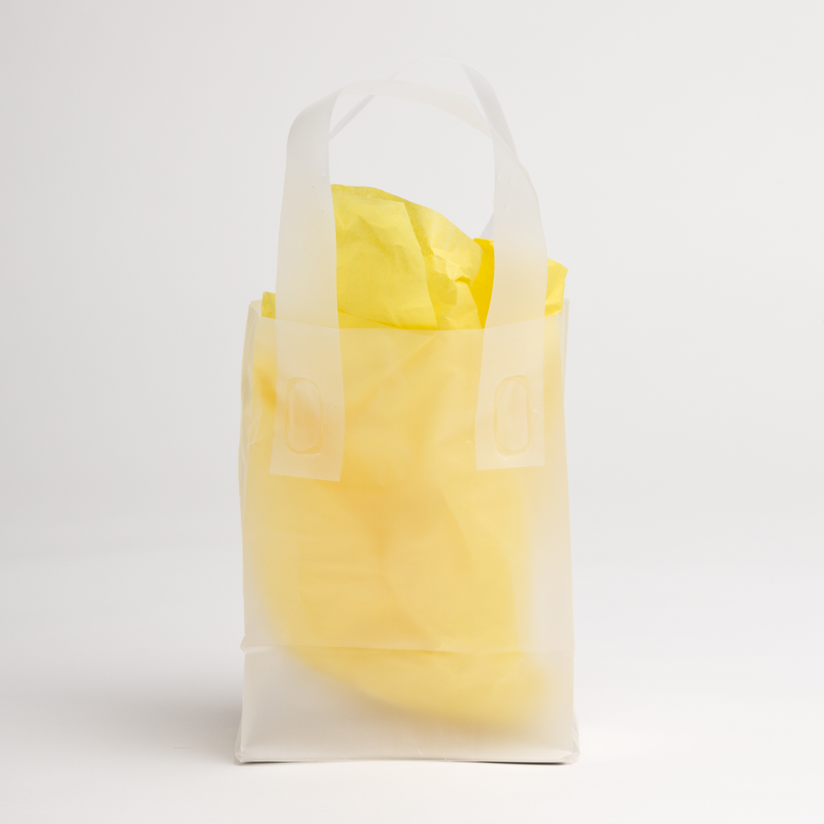 CLEAR FROST PLASTIC SHOPPING BAGS