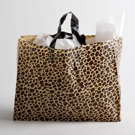 LEOPARD PLASTIC SHOPPING BAGS
