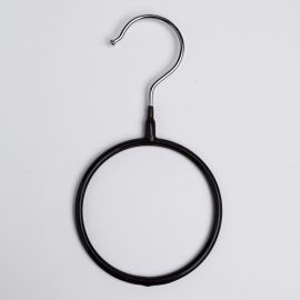 4in BLACK SCARF RING HANGER