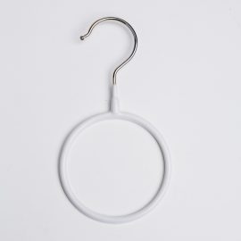 4in WHITE SCARF RING HANGER