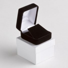Black Velvet Earring Box