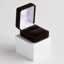 Black Velvet Ring Box