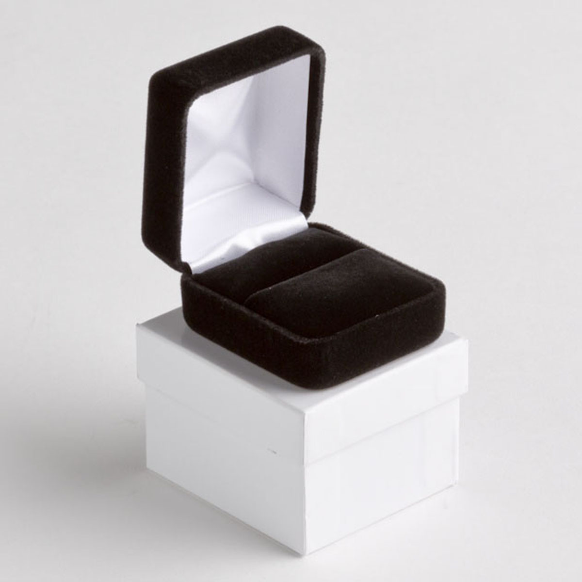 Black Velvet Ring Box