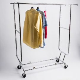 Double Rail Salesman Rolling Rack