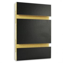 Black Melamine Slatwall