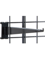 Gridwall Shelf Brackets (Black, White, Chrome)