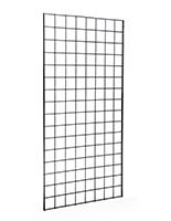 2' x 8' Gridwall Panel (Black, Chrome)